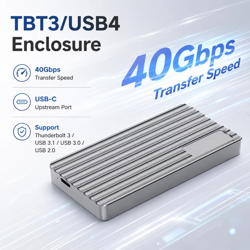 Aluminium M.2 NVMe SSD behuizi - Usb4 40Gbps External Ssd 8Tb recensie en prijs