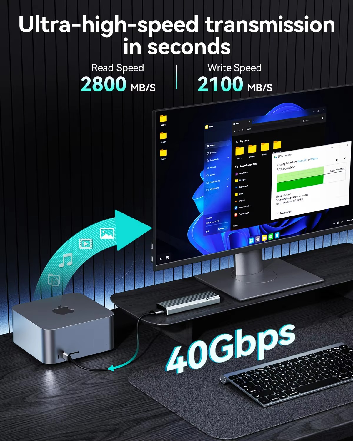 Yottamaster 40Gbps externe har - Usb4 40Gbps External Ssd 8Tb recensie en prijs